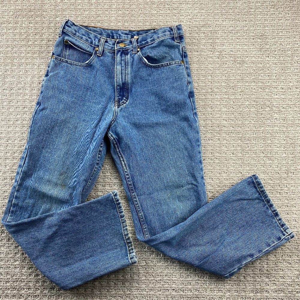 Stallion Jeans Boot & Jean Co. Men 32 Blue Denim Pants Pockets 32X30L Outdoors